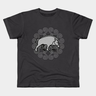 Pictish wild boar Kids T-Shirt